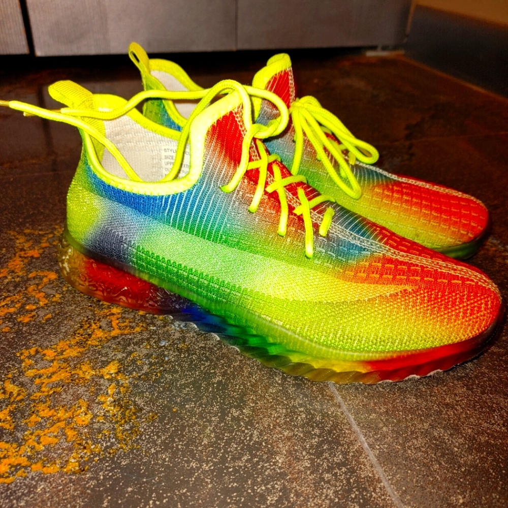 7.5 Rainbow sneakers